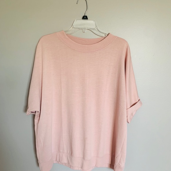 Pink Short Sleeve Sweatshirt - Picture 1 of 1